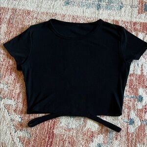 ALO Yoga Black Crop Top Size Small